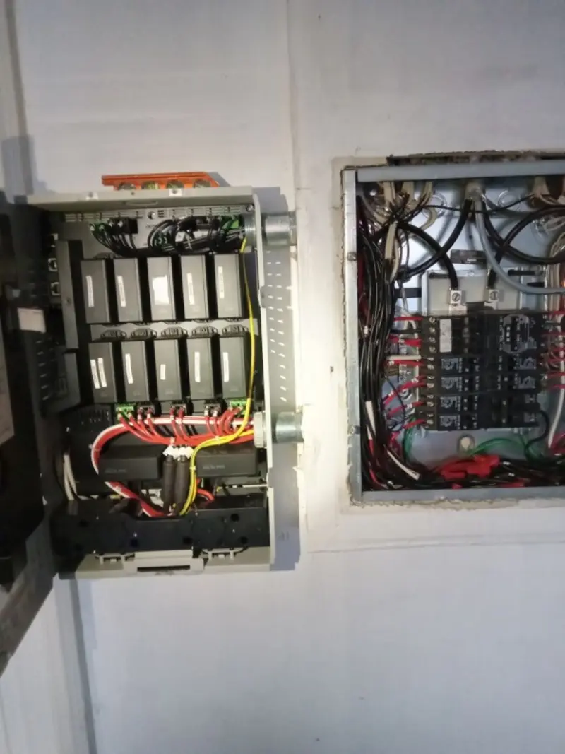 Electrical panel upgrade completed for Security Camera Wiring in French Camp